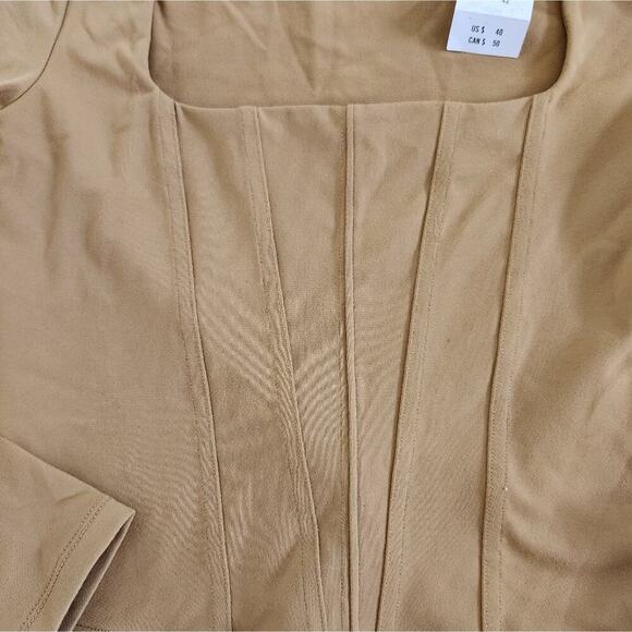 Abercrombie and Fitch Long Sleeve Corset Cropped Top NWT Size XS - Picture 3 of 7